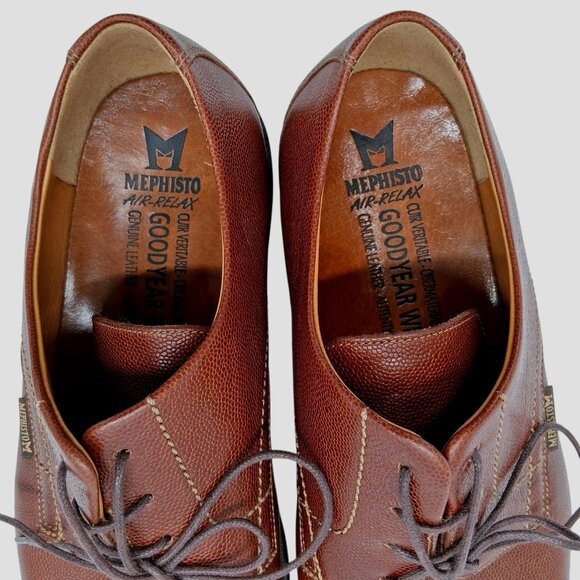 Mephisto Shoes Mens Size 12 Goodyear Welt Air-Relax Comfort Leather Portugal - Picture 8 of 14
